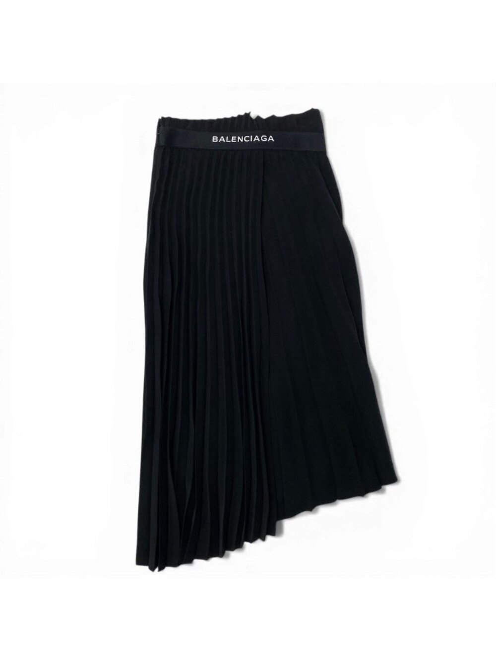 Balenciaga Pleated Skirt Wrap Asymmetric